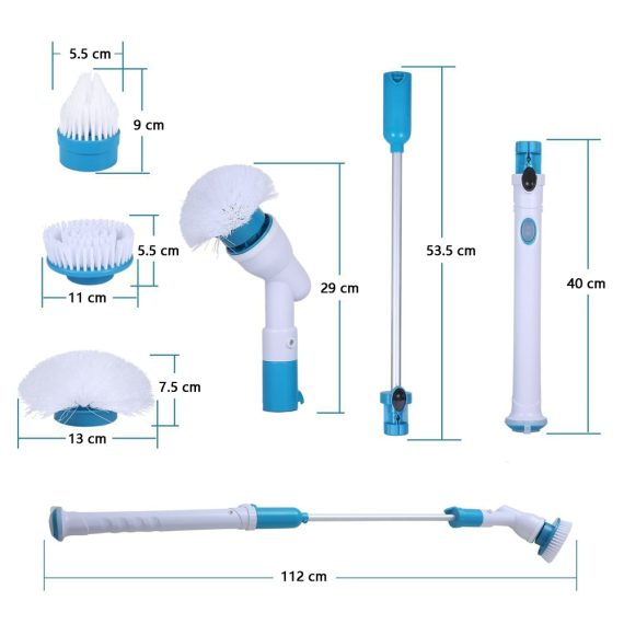 Electric Spin Scrubber Set