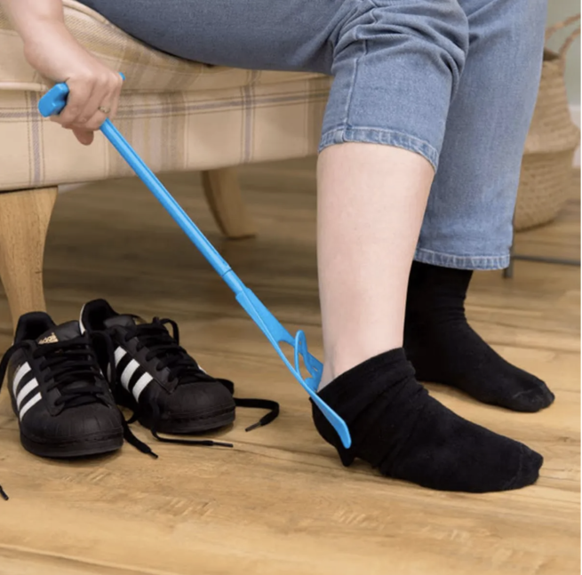 Sock helper tool tool to help put on socks homlad