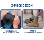 Sock helper tool & tool to help put on socks