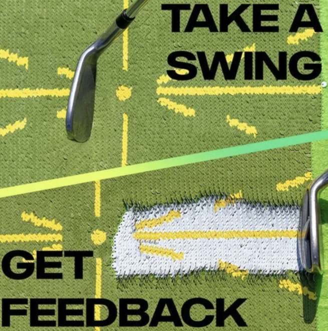 Golf Training Mat for Swing Detection