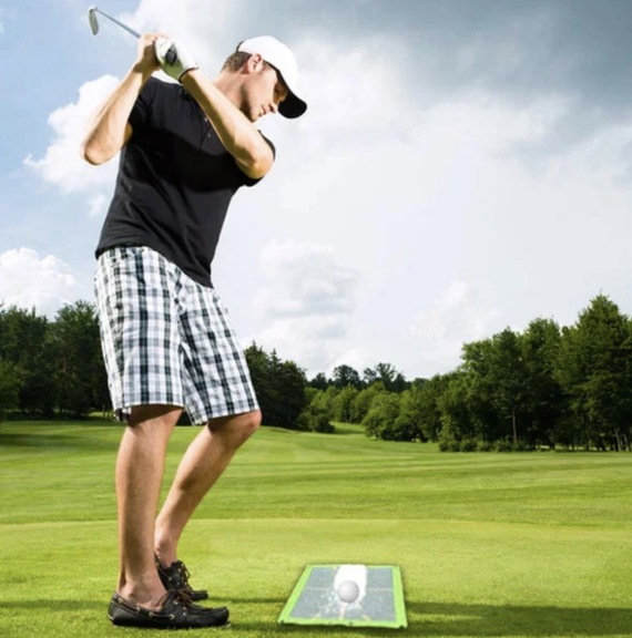 Golf Training Mat for Swing Detection