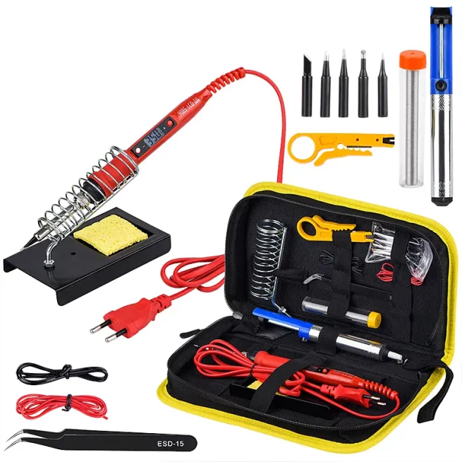 Adjustable Temperature Soldering Iron Kit - 80W