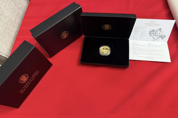 2021-W $100 1oz 9999 Fine Gold ~ High Relief American Liberty w/Box & COA (OGP)