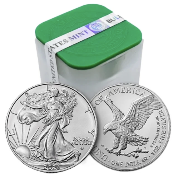 2026 American Coin Eagle Silver Uncirculated 9.999 ( pack of 20 )