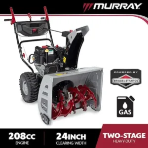 Murray 24" Two-Stage Gas Snow Blower, 208cc Electric Start, Self-Propelled (MYS2420801)