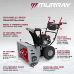 Murray 24" Two-Stage Gas Snow Blower, 208cc Electric Start, Self-Propelled (MYS2420801)